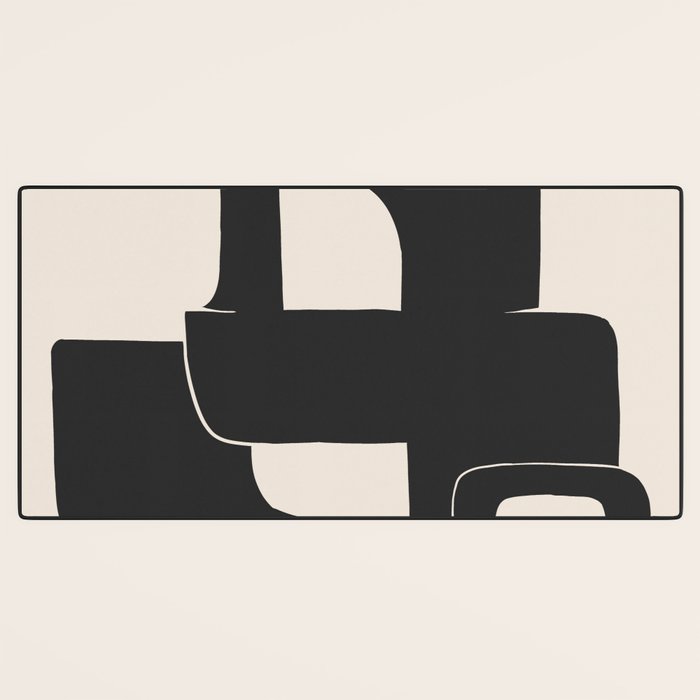 Modern Abstract Shapes 108 Desk Mat Gallery Image 3