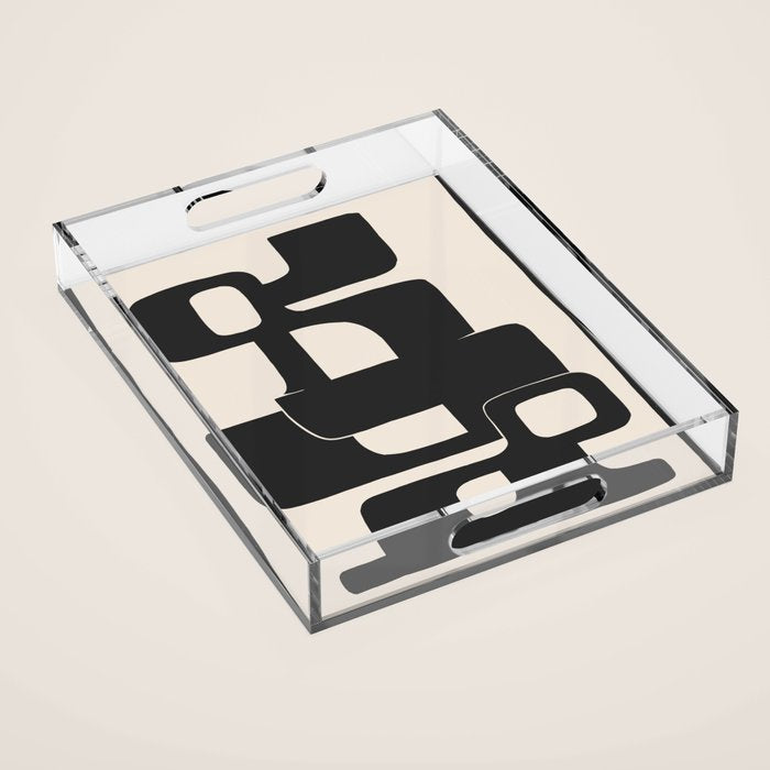 Modern Abstract Shapes 108 Acrylic Tray Gallery Image 1