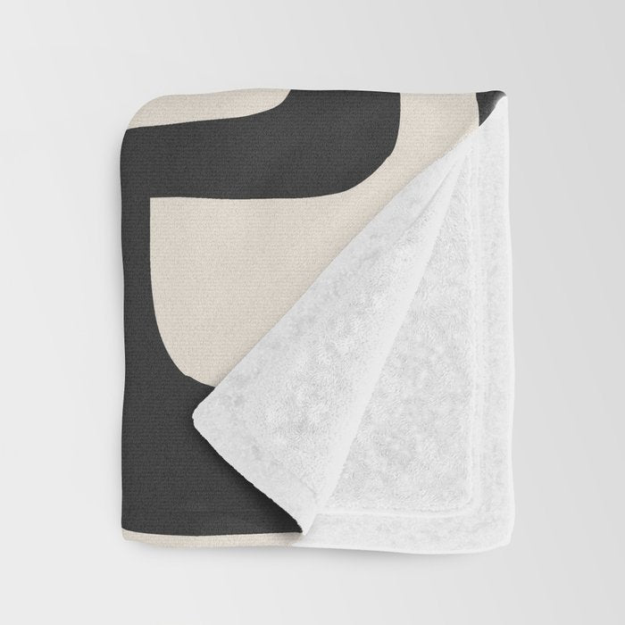 Modern Abstract Shapes 108 Throw Blanket Gallery Image 3