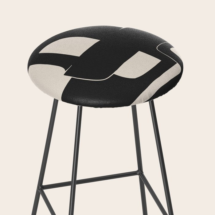 Modern Abstract Shapes 108 Stool Gallery Image 2
