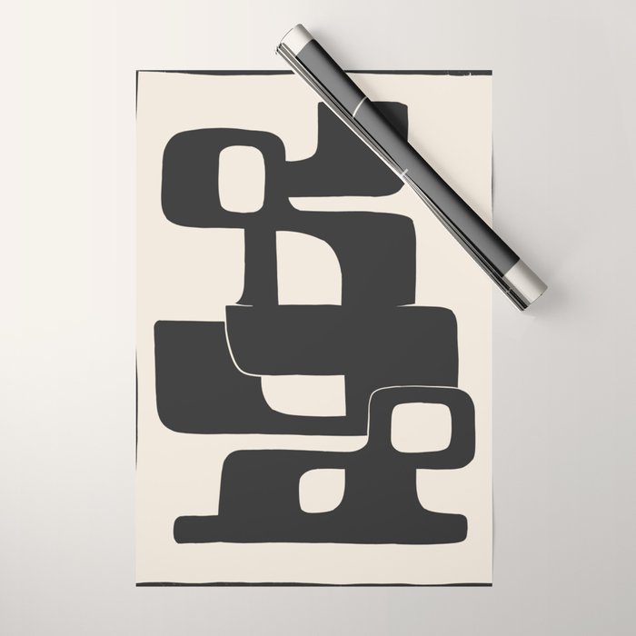 Modern Abstract Shapes 108 Wrapping Paper Gallery Image 1