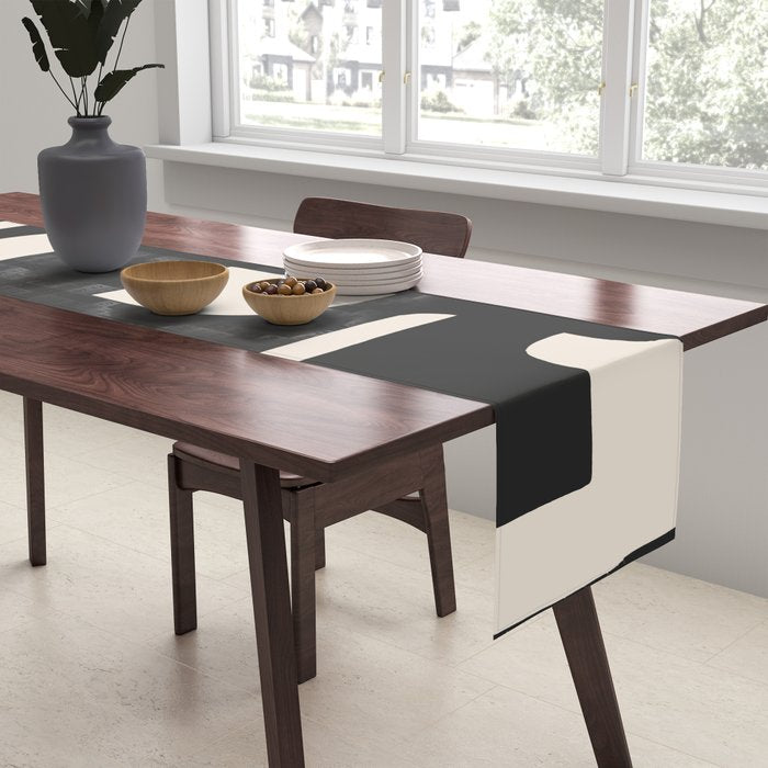 Modern Abstract Shapes 108 Table Runner Gallery Image 2