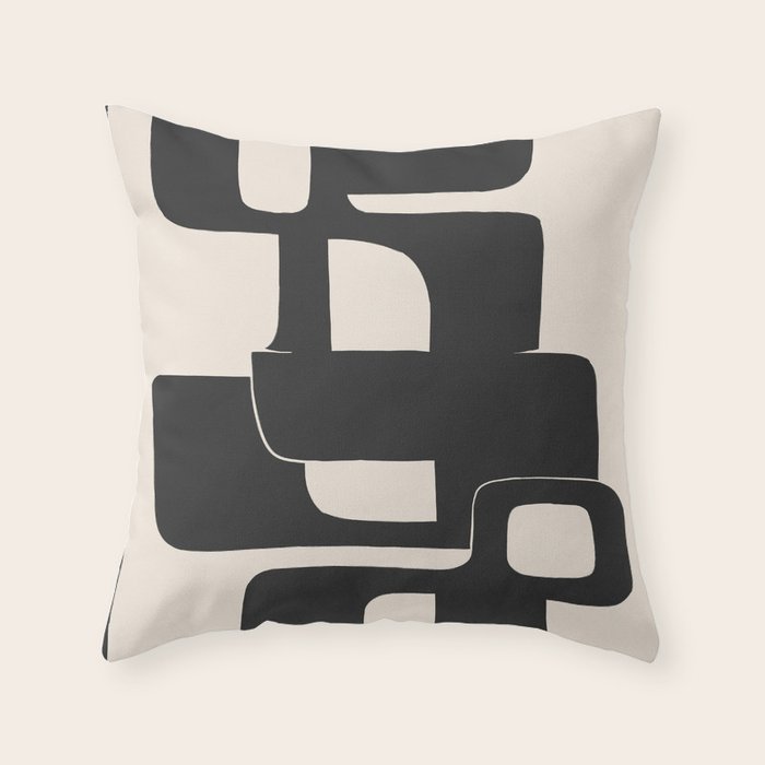 Modern Abstract Shapes 108 Throw Pillow Gallery Image 6
