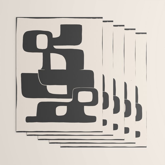 Modern Abstract Shapes 108 Wrapping Paper Gallery Image 3