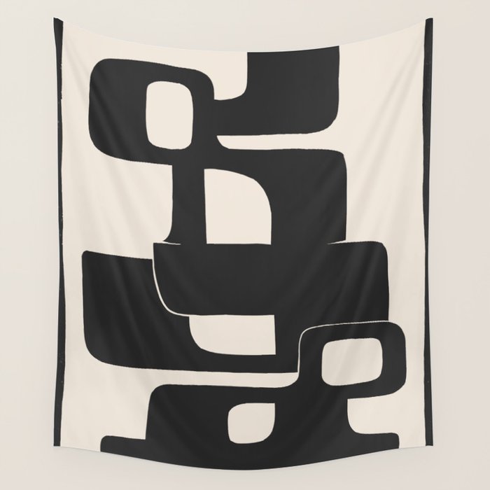 Modern Abstract Shapes 108 Wall Tapestry Gallery Image 1