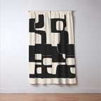 Modern Abstract Shapes 108 Window Curtain Gallery Image 3