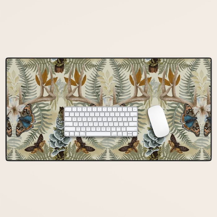 Lush boho forest C Desk Mat Gallery Image 1
