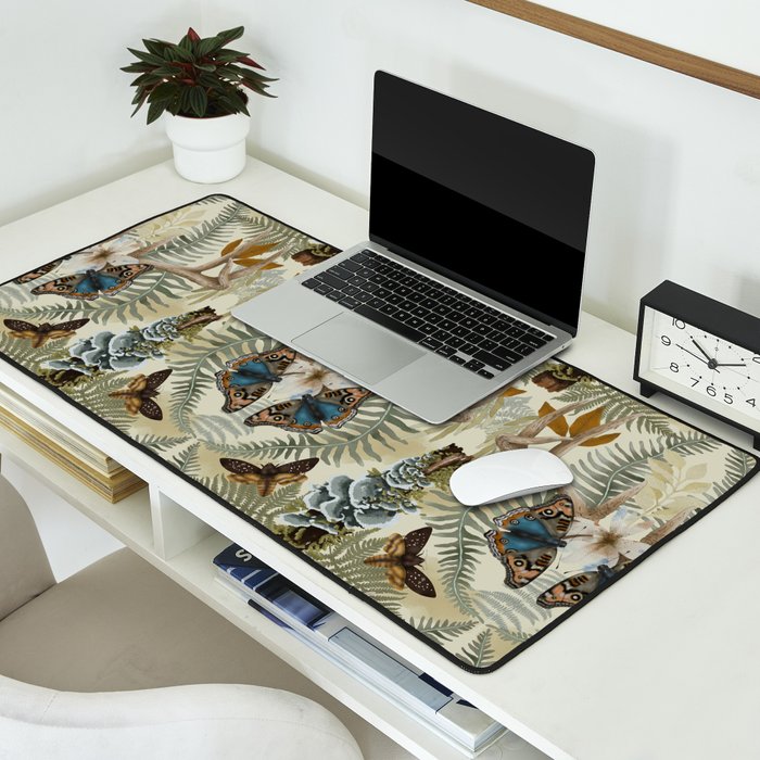 Lush boho forest C Desk Mat Gallery Image 2