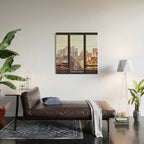 New York City Window Views Wood Wall Art Gallery Image 2