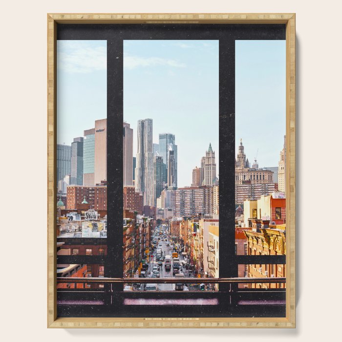 New York City Window Views Serving Tray Gallery Image 1