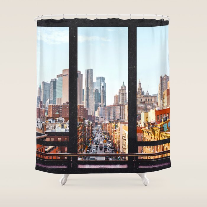 New York City Window Views Shower Curtain Gallery Image 1