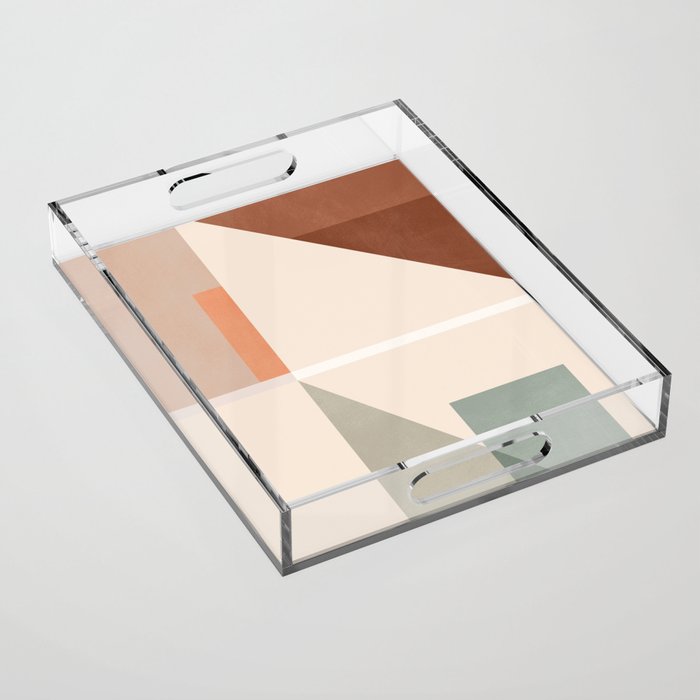 Abstract Geometric 16 Acrylic Tray Gallery Image 1