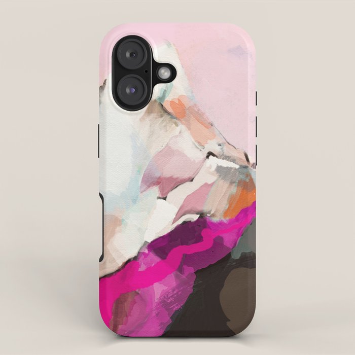 landscape mountain painting abstract iPhone Case Gallery Image 1