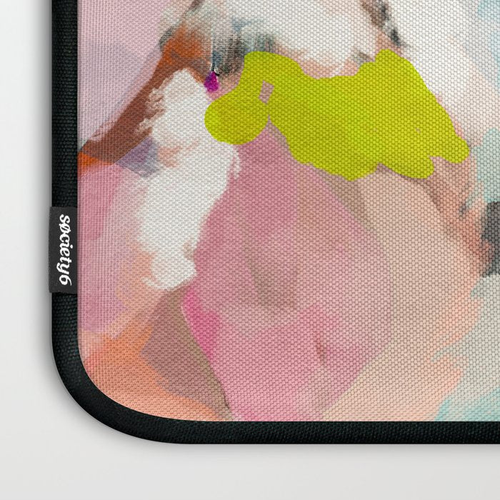 landscape mountain painting abstract Laptop Sleeve Gallery Image 3