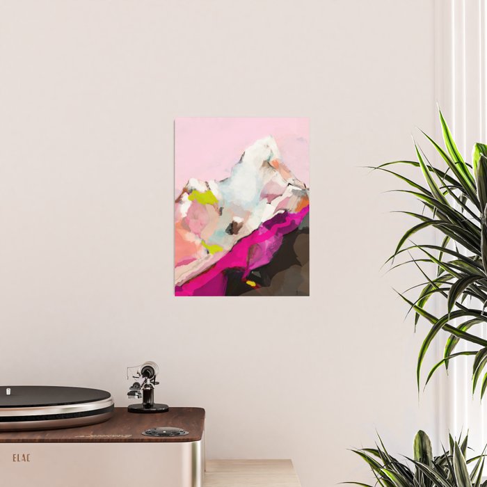 landscape mountain painting abstract Poster Gallery Image 2