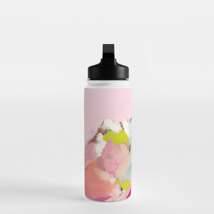 landscape mountain painting abstract Water Bottle Gallery Image 3