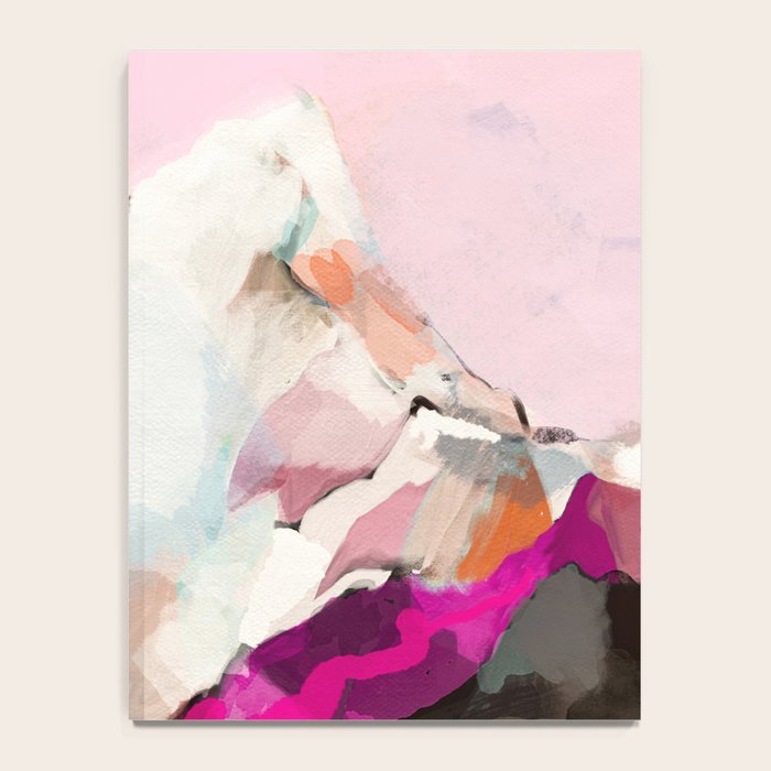 landscape mountain painting abstract Notebook Gallery Image 4