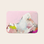 landscape mountain painting abstract Bath Mat Gallery Image 1