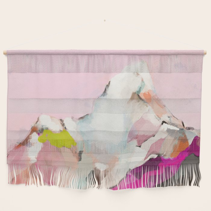 landscape mountain painting abstract Wall Hanging Gallery Image 1