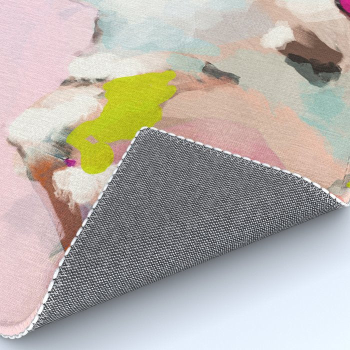 landscape mountain painting abstract Rug Gallery Image 4