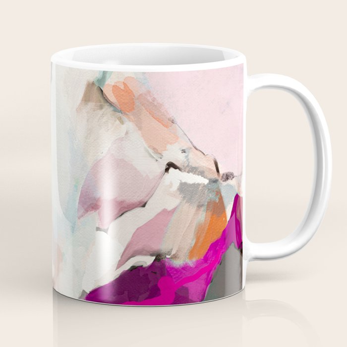 landscape mountain painting abstract Coffee Mug Gallery Image 1