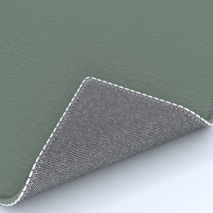 Minimal, Solid Color, Dark Sage Green Rug Gallery Image 4