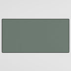 Minimal, Solid Color, Dark Sage Green Desk Mat Gallery Image 3