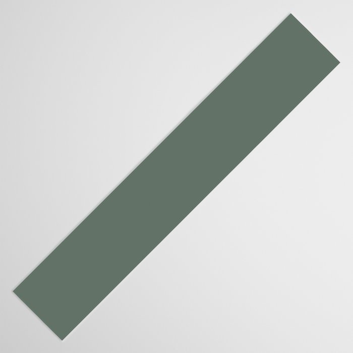 Minimal, Solid Color, Dark Sage Green Table Runner Gallery Image 3