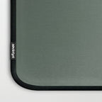 Minimal, Solid Color, Dark Sage Green Laptop Sleeve Gallery Image 3