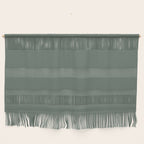 Minimal, Solid Color, Dark Sage Green Wall Hanging Gallery Image 1