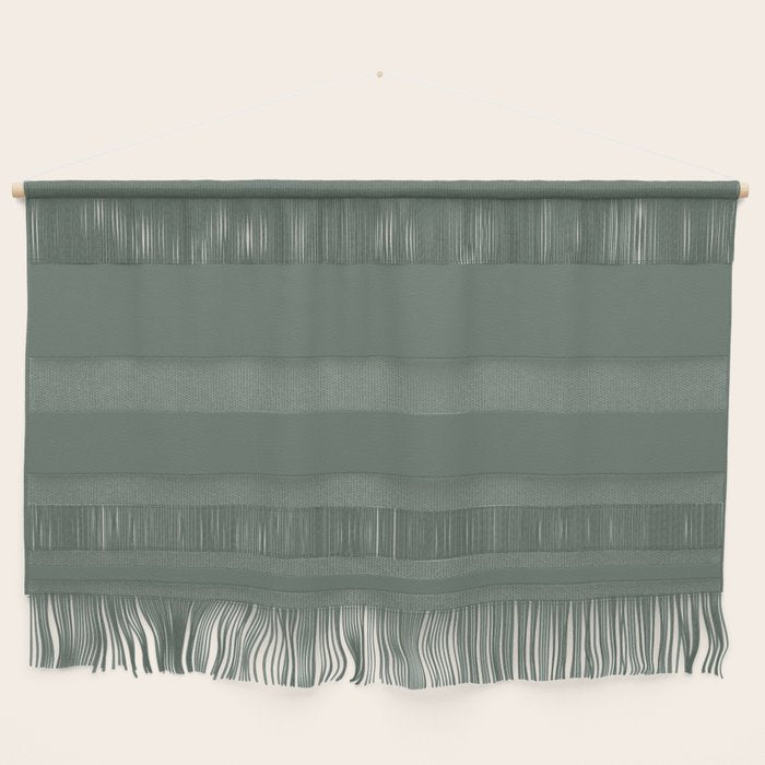 Minimal, Solid Color, Dark Sage Green Wall Hanging Gallery Image 1