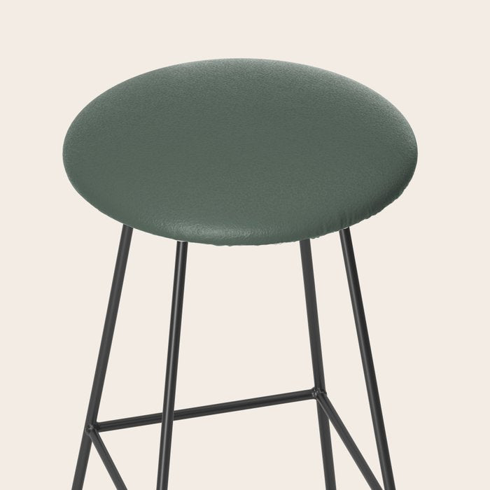 Minimal, Solid Color, Dark Sage Green Stool Gallery Image 2