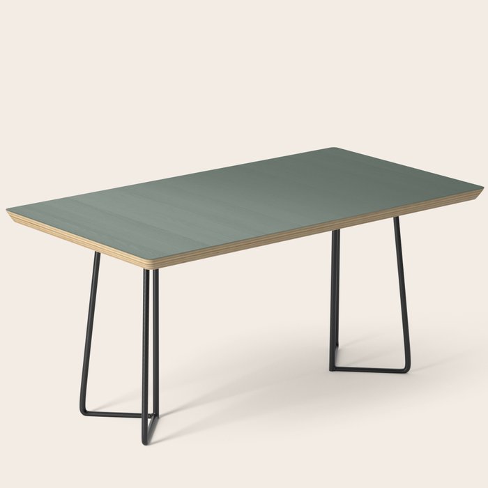 Minimal, Solid Color, Dark Sage Green Coffee Table Gallery Image 1