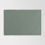 Minimal, Solid Color, Dark Sage Green Rug Gallery Image 2