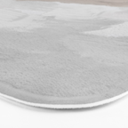 Sands of Time II - Gray Stormy Clouds Beige Sandy Beach Coastal Ocean Abstract Nature Painting Bath Mat Gallery Image 3