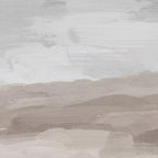 Sands of Time II - Gray Stormy Clouds Beige Sandy Beach Coastal Ocean Abstract Nature Painting Coffee Mug Gallery Image 2