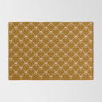 Bows & Ribbons Pattern XVII Burnt Ochre Rug Gallery Image 2