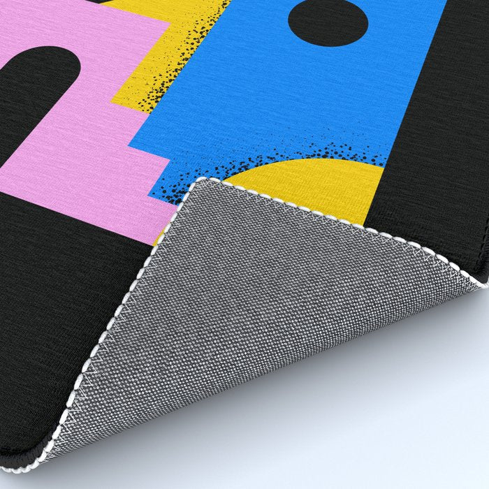 Colorful trendy geometric art illustration Rug Gallery Image 4