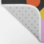 Colorful trendy geometric art illustration Bath Mat Gallery Image 2