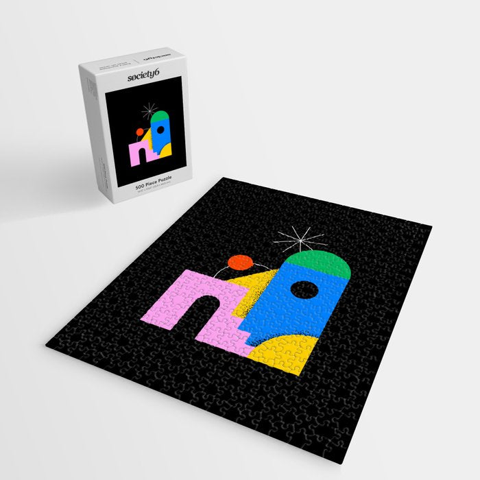 Colorful trendy geometric art illustration Jigsaw Puzzle Gallery Image 2