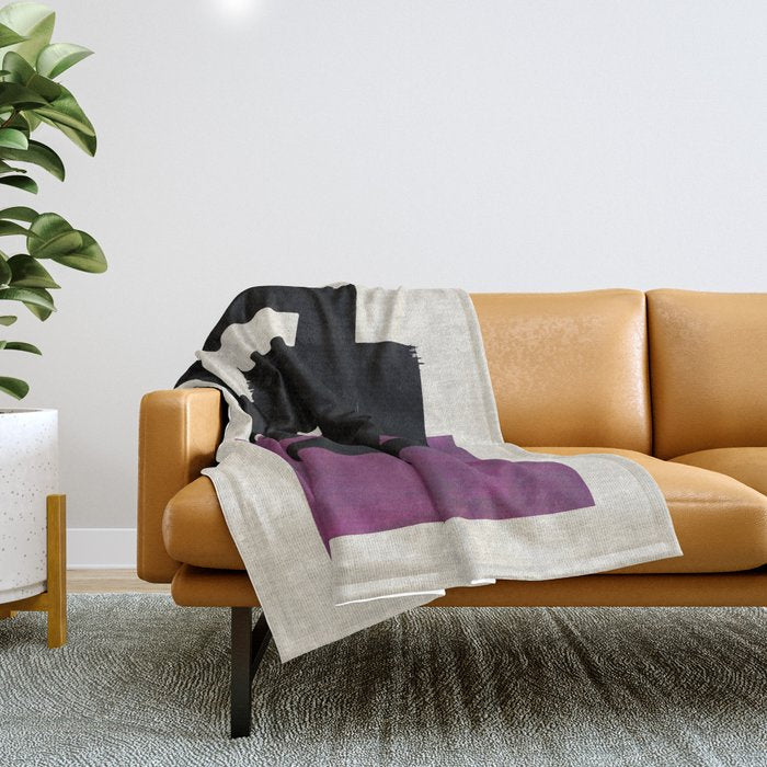 Square Grape Throw Blanket Gallery Image 1