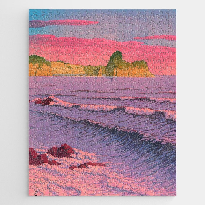 Morning Sea at Shiribeshi by Kawase Hasui Jigsaw Puzzle Gallery Image 1