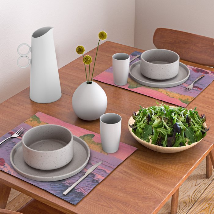 Morning Sea at Shiribeshi by Kawase Hasui Placemat Gallery Image 2