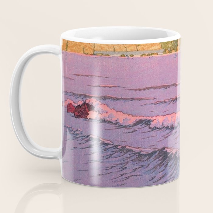 Morning Sea at Shiribeshi by Kawase Hasui Coffee Mug Gallery Image 3