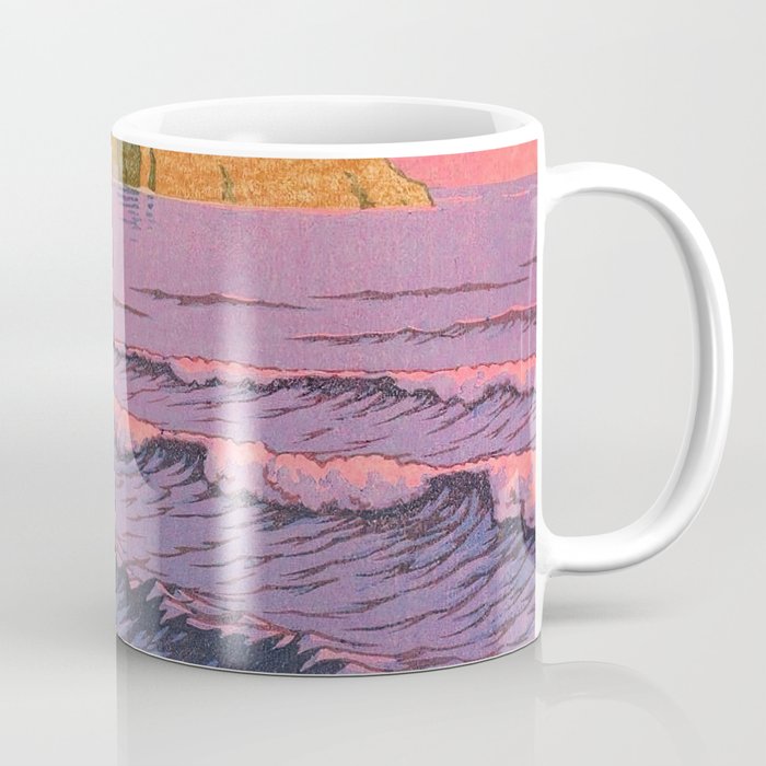 Morning Sea at Shiribeshi by Kawase Hasui Coffee Mug Gallery Image 1