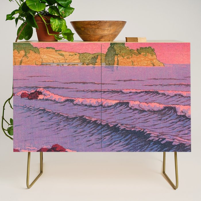 Morning Sea at Shiribeshi by Kawase Hasui Credenza Gallery Image 1