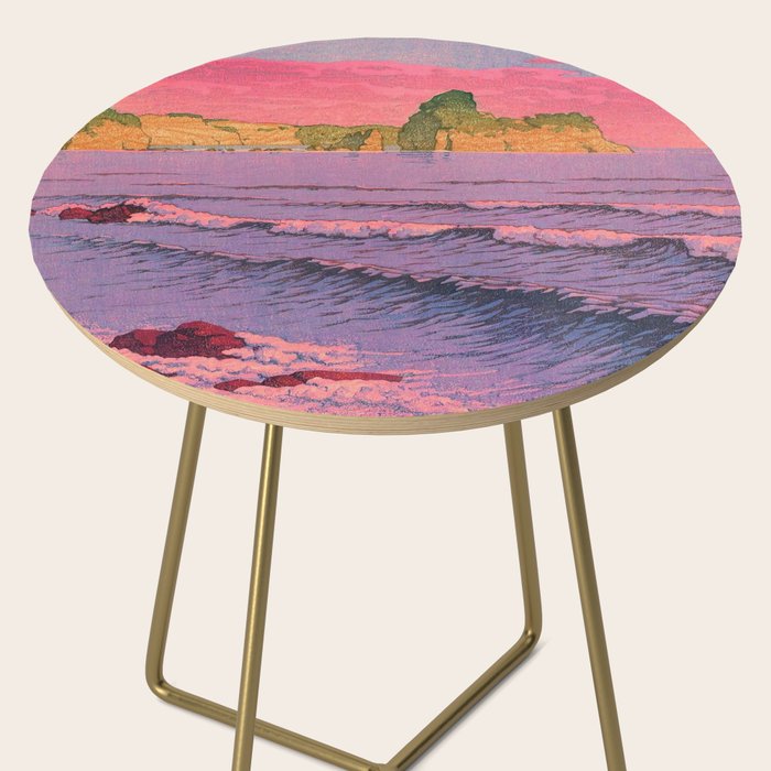 Morning Sea at Shiribeshi by Kawase Hasui Side Table Gallery Image 2