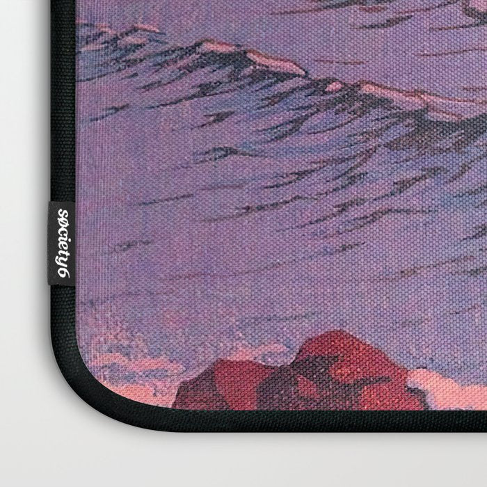 Morning Sea at Shiribeshi by Kawase Hasui Laptop Sleeve Gallery Image 3