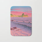 Morning Sea at Shiribeshi by Kawase Hasui Bath Mat Gallery Image 1