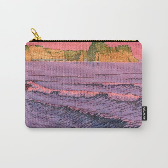 Morning Sea at Shiribeshi by Kawase Hasui Carry All Pouch Gallery Image 1